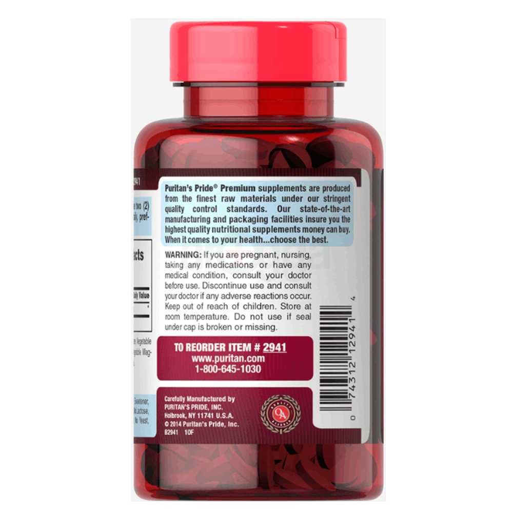 Puritan's Pride Apple Cider Vinegar 480 mg 200 Tablets,  