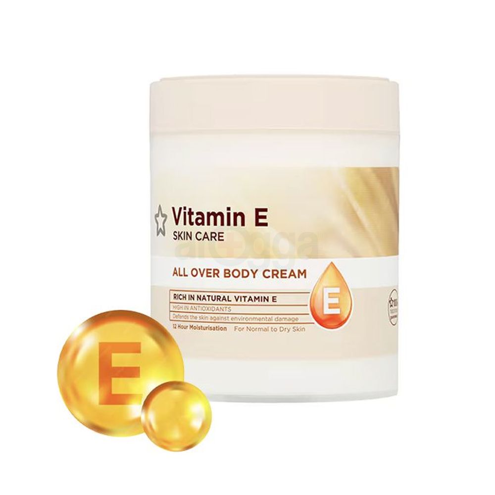 Superdrug VItamin E All Over Body Cream for Normal to Dry Skin  