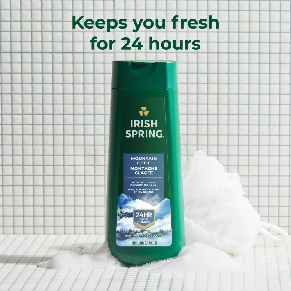 Irish Spring Mountain Chill Body Wash for Men  