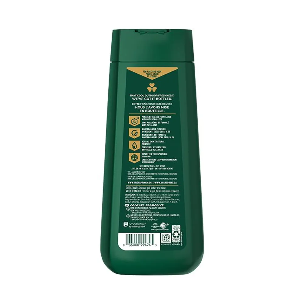 Irish Spring Mountain Chill Body Wash for Men  