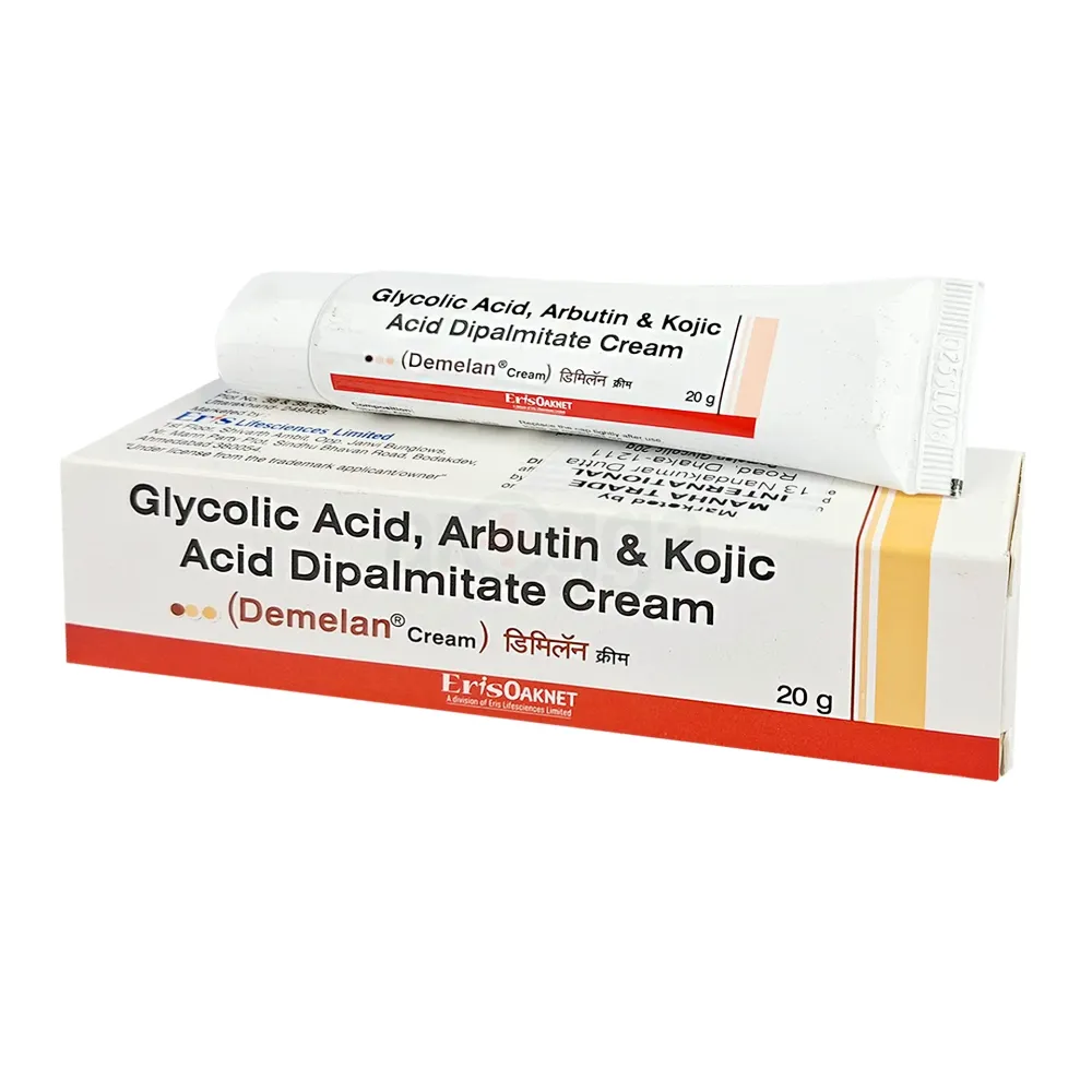 Demelan Glycolic Acid, Arbutin & Kojic Acid Dipalmitate Cream 20gm  