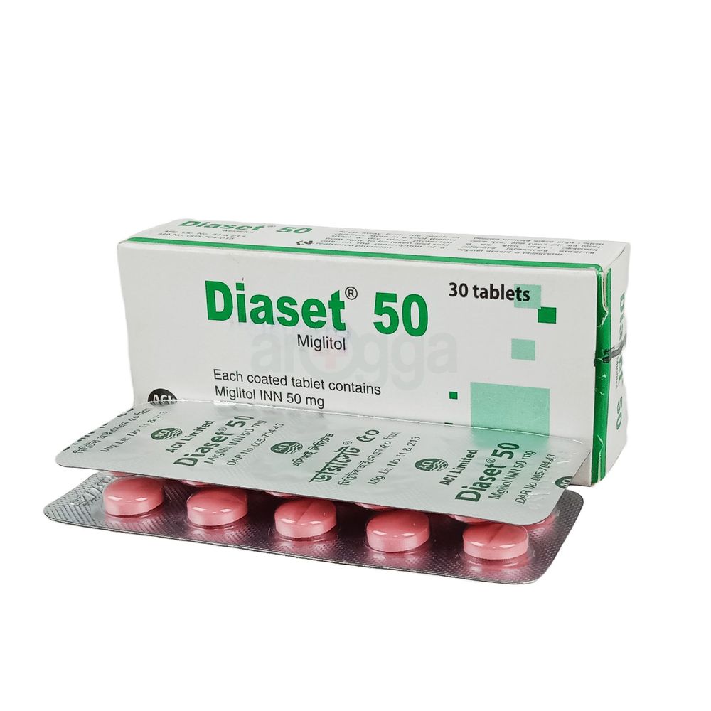 Diaset 50mg Tablet - Arogga Online Pharmacy
