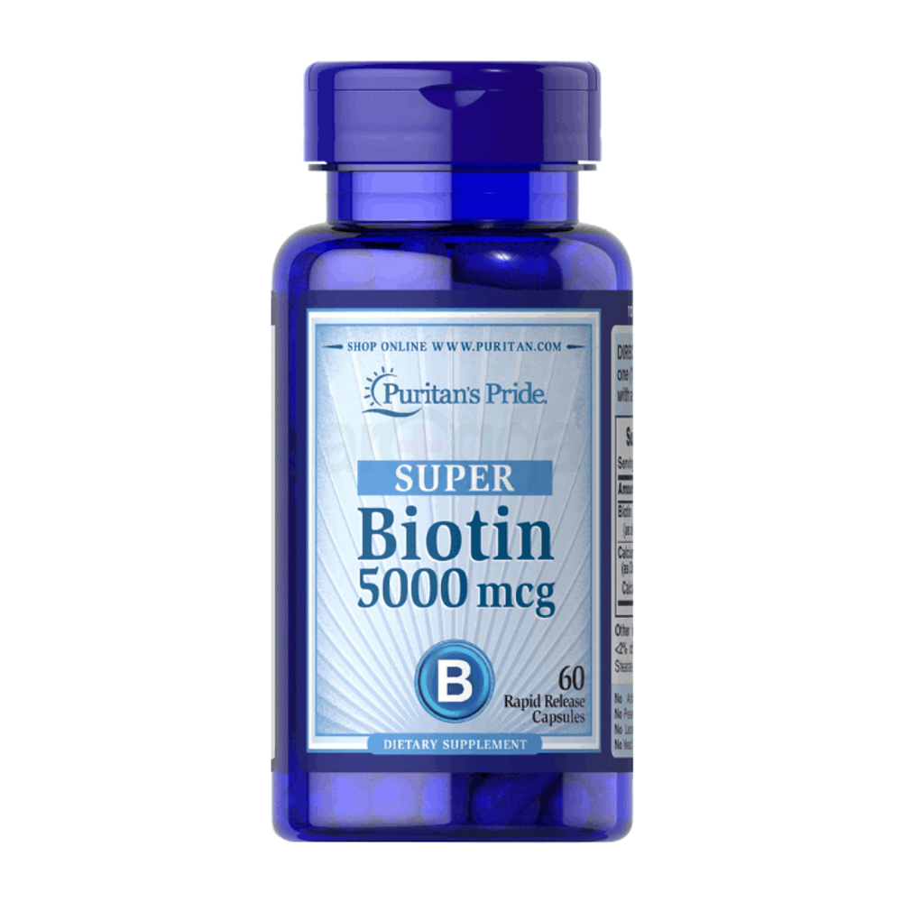Puritan's Pride Biotin 5000mcg 60 Capsules  