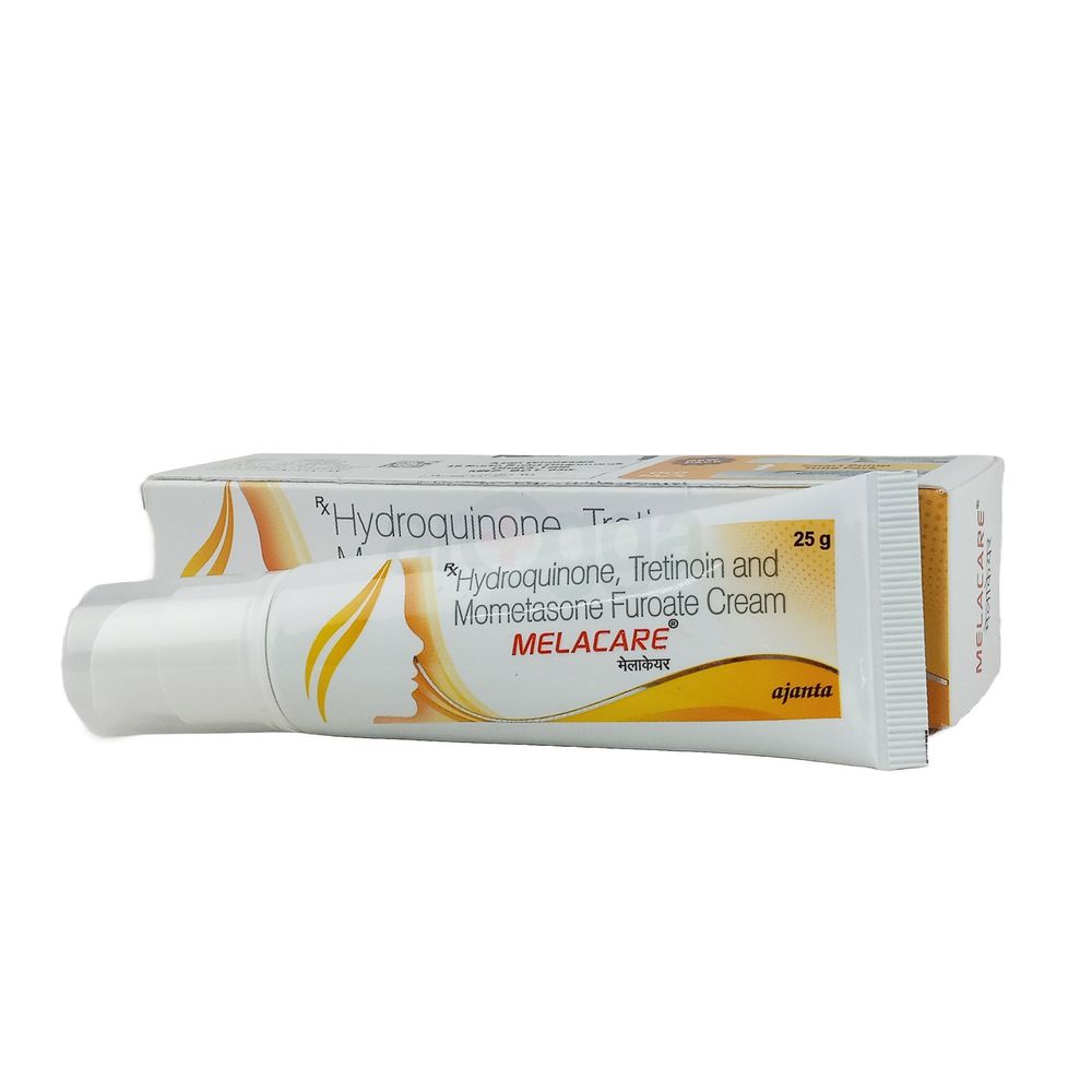 Melacare hydroquinone tretinoin mometasone furoate cream arogga