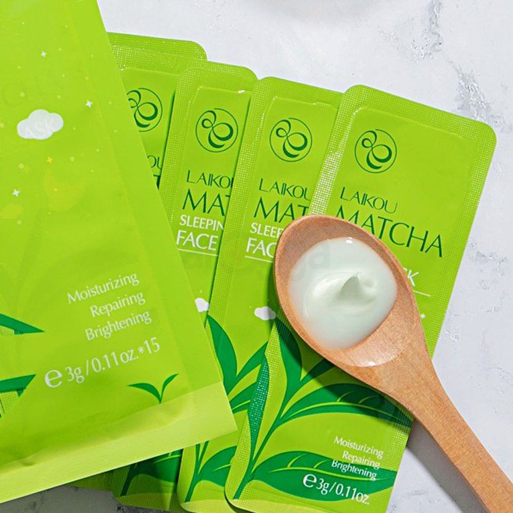 Laikou Matcha Sleeping Face Mask  