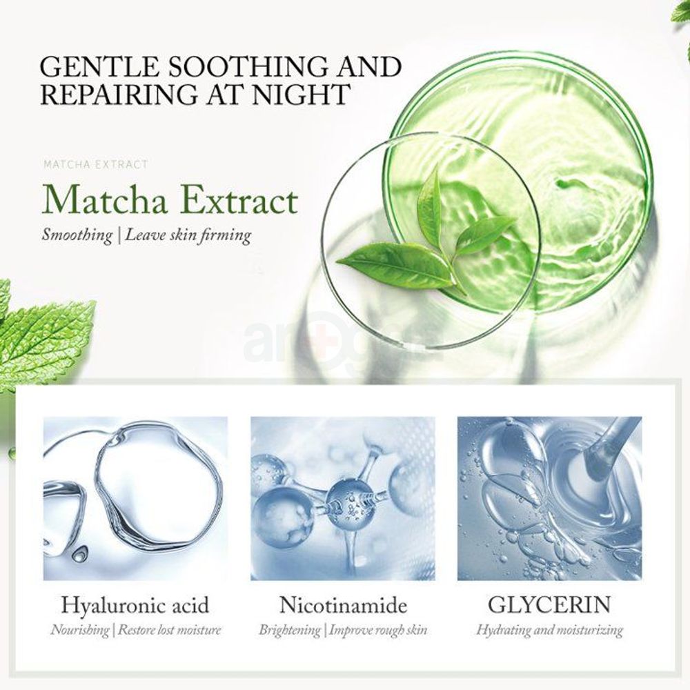 Laikou Matcha Sleeping Face Mask  