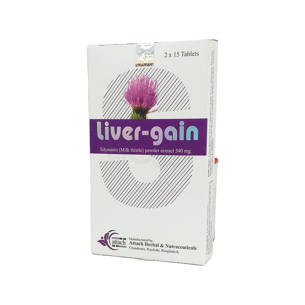 Livergain Silymarin (Milk Thistle) Powder Extract Tablet 540mg  