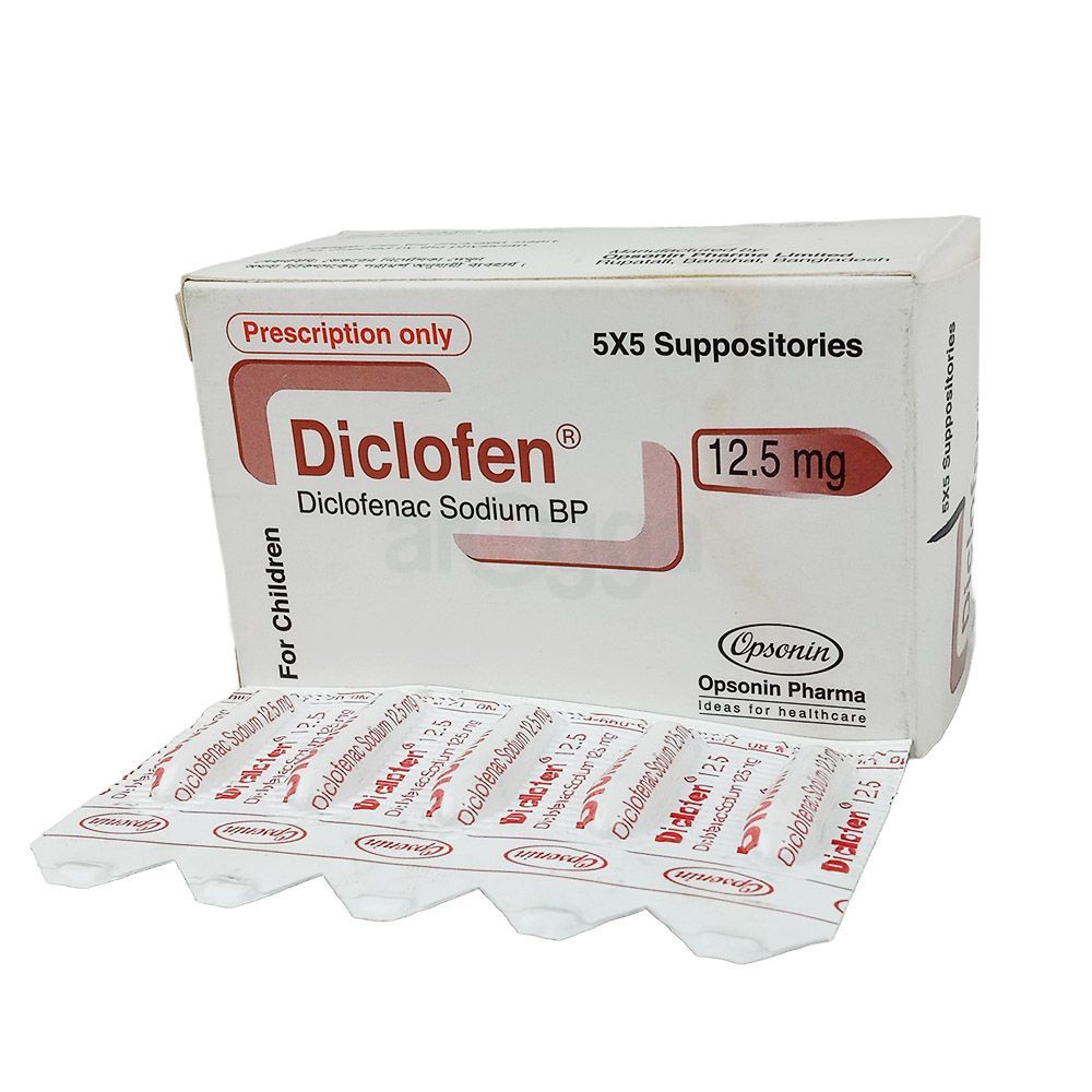 Diclofen 12.5mg Suppository