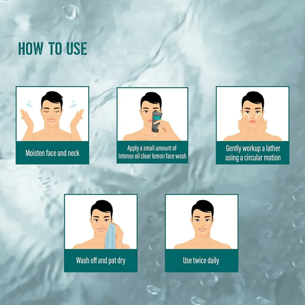 Himalaya Men Intense Oil Clear Lemon Face Wash  