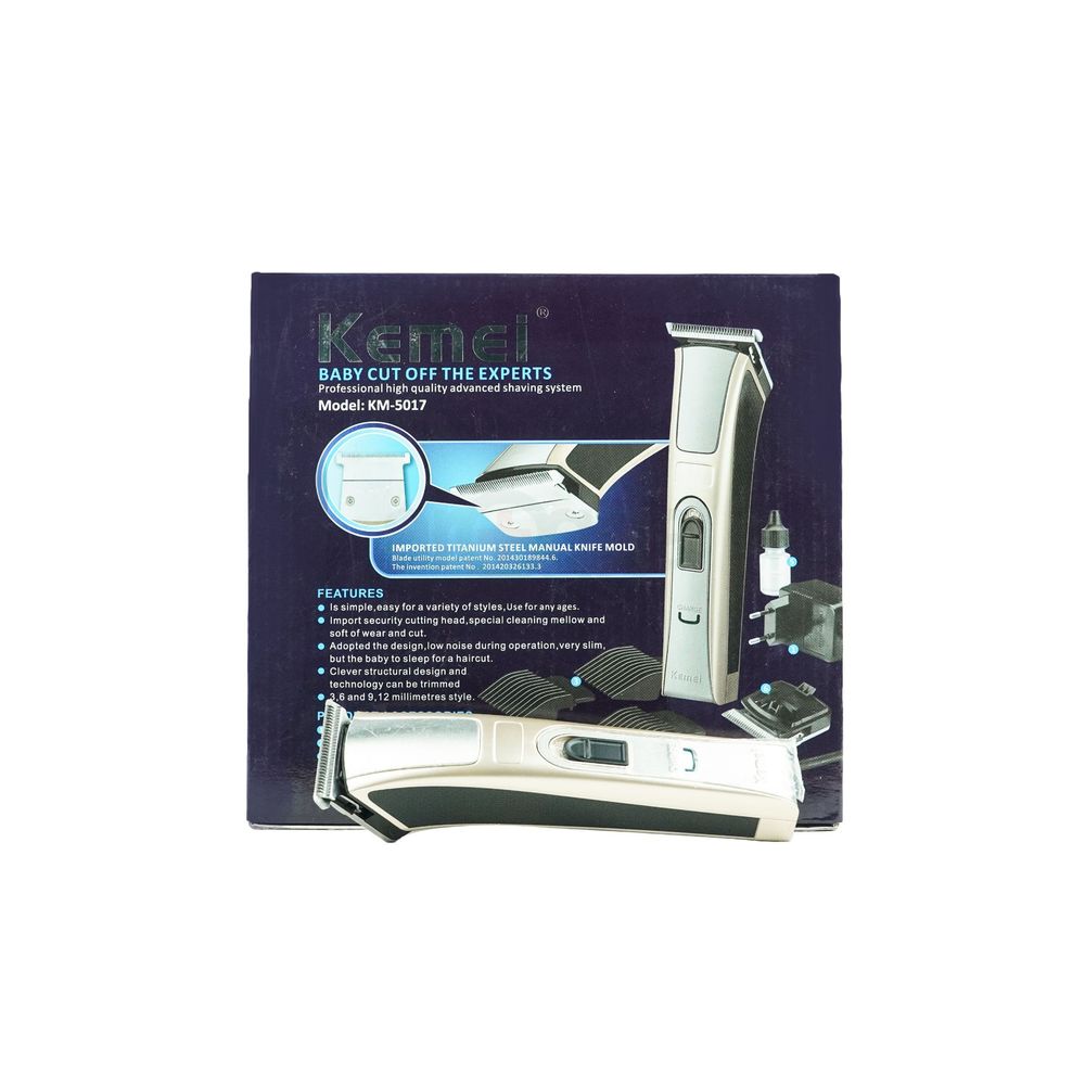 Kemei KM-5017 Professional Cordless Hair Beard Trimmer Shaver Clipper for Men  