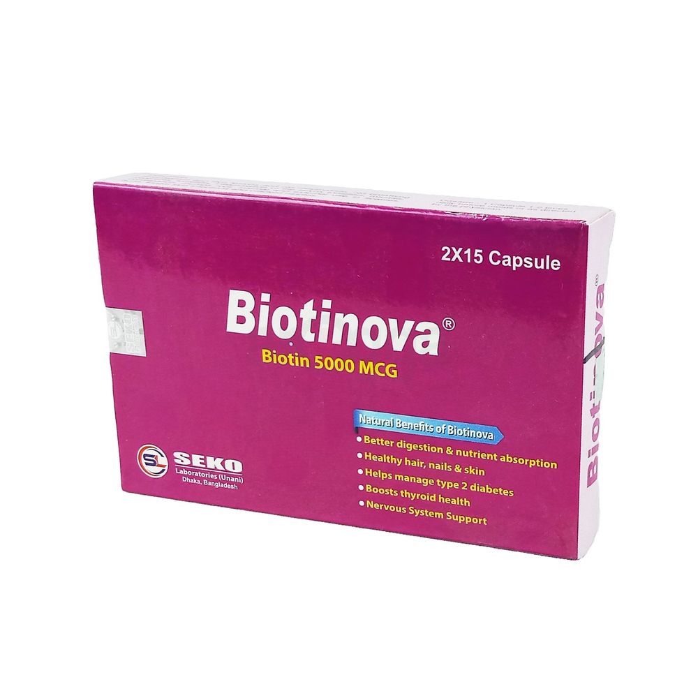 Biotinova 5000mcg Capsule