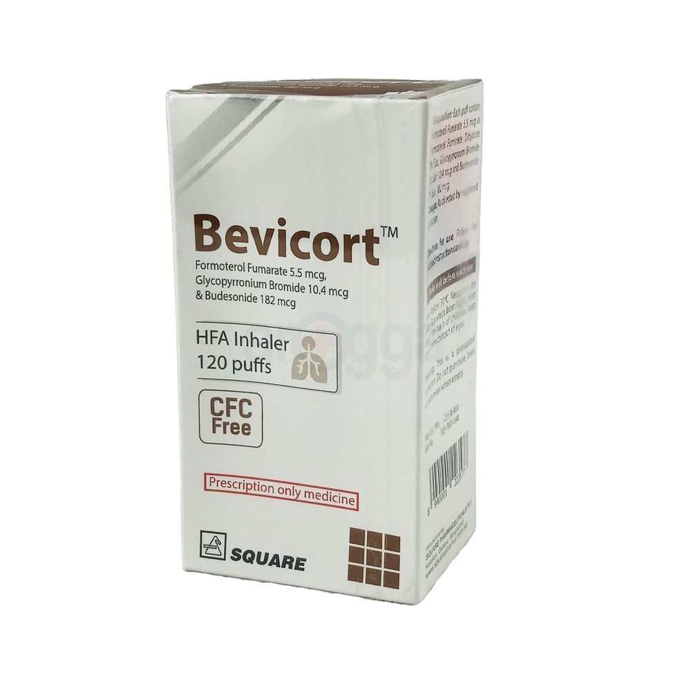 Bevicort 182mcg+10.4mcg+5.5mcg/puff Inhaler