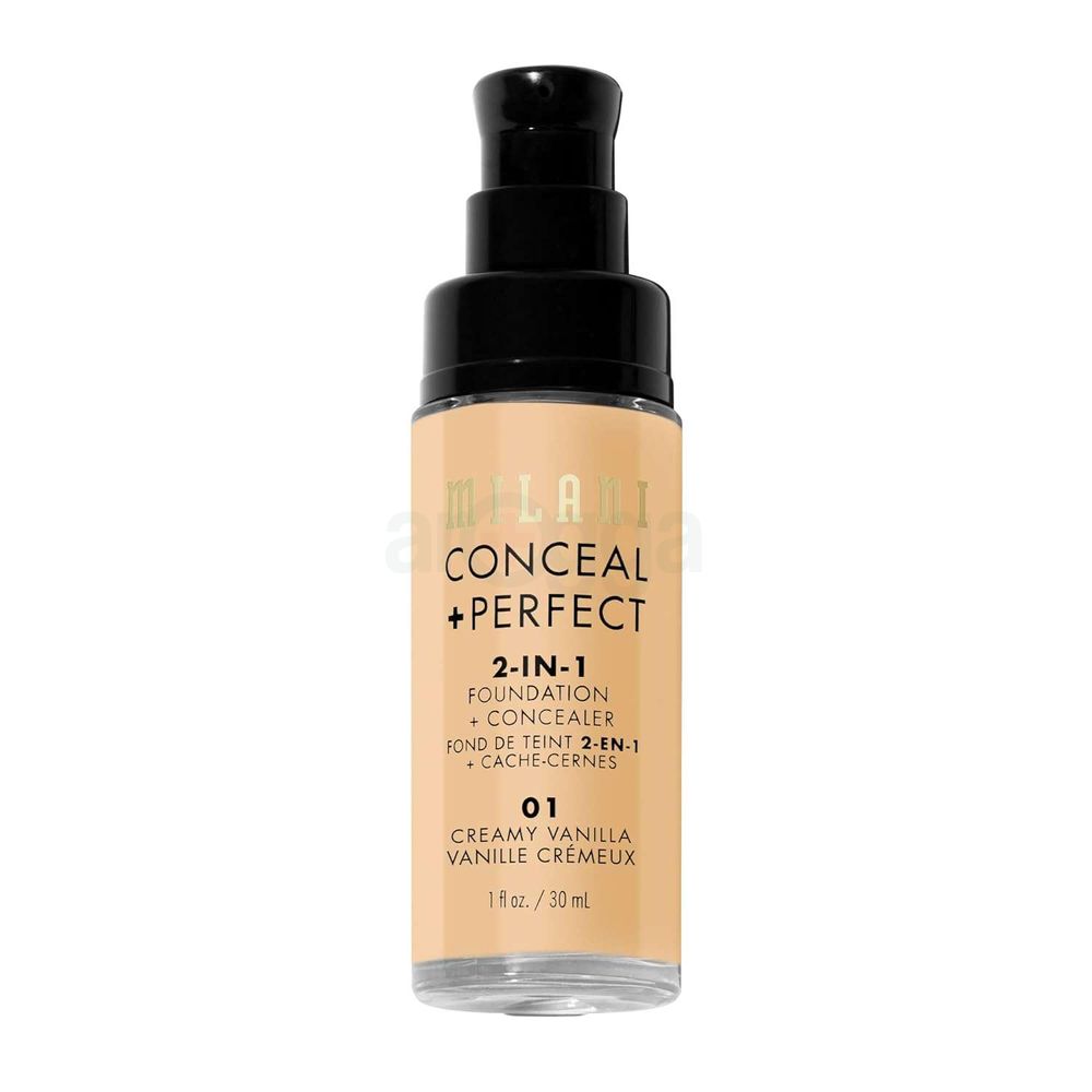 Milani Conceal + Perfect 2-in-1 Foundation & Concealer - 01 Creamy Vanilla  