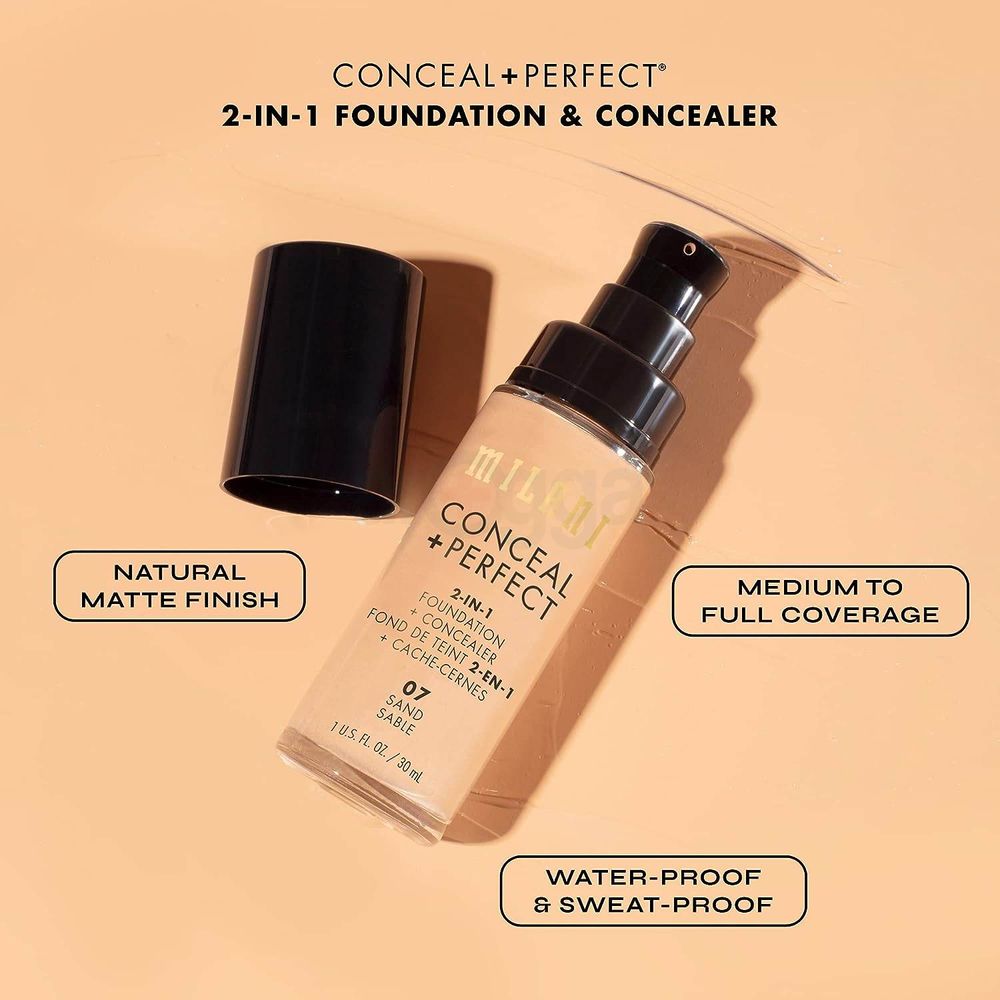 Milani Conceal + Perfect 2-in-1 Foundation & Concealer - 01 Creamy Vanilla  