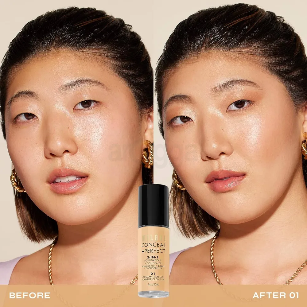 Milani Conceal + Perfect 2-in-1 Foundation & Concealer - 01 Creamy Vanilla  