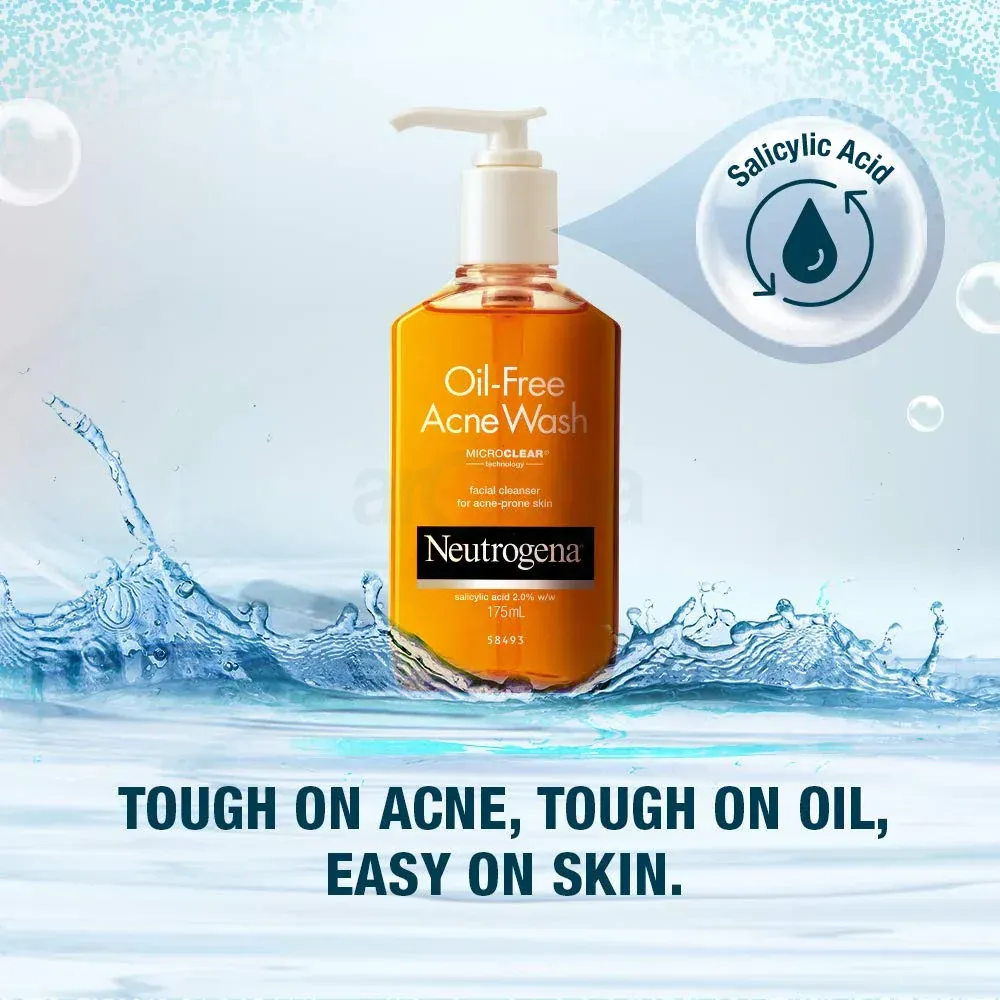 Neutrogena Oil Free Acne Wash For Acne Prone Skin With Salicylic Acid