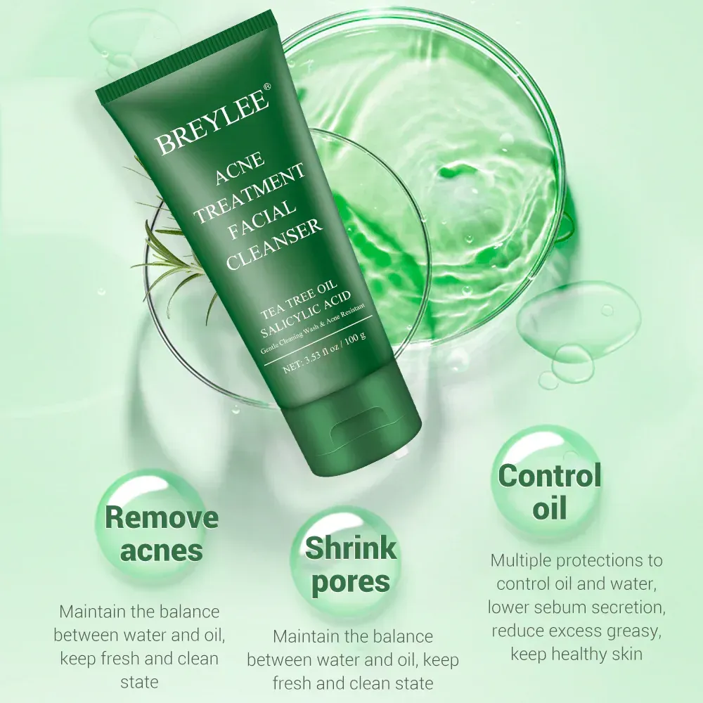 BREYLEE Acne Treatment  Facial Cleanser  