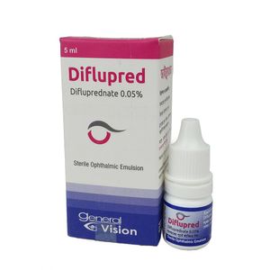 Diflupred 0.05gm/100ml Ophthalmic Emulsion