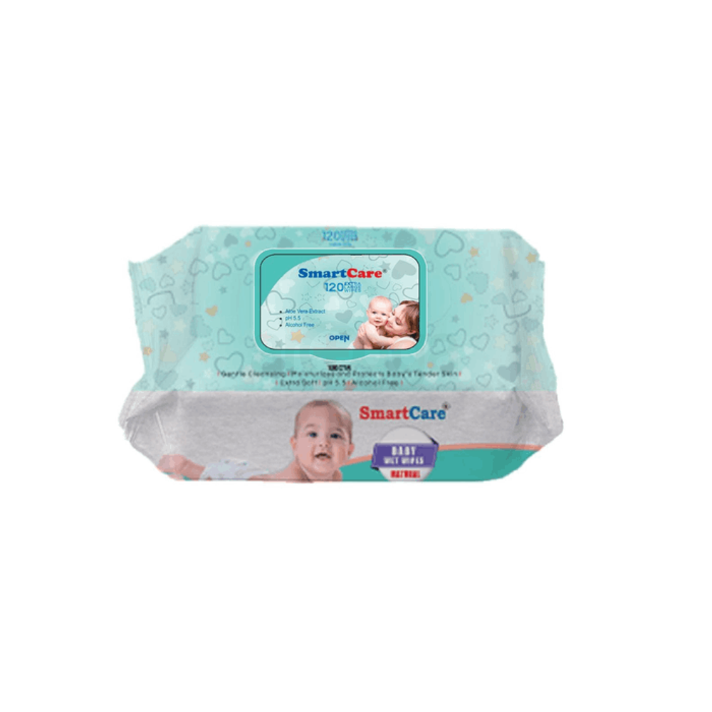 Smart Care Wet Wipes With Fliptop 120pcs  