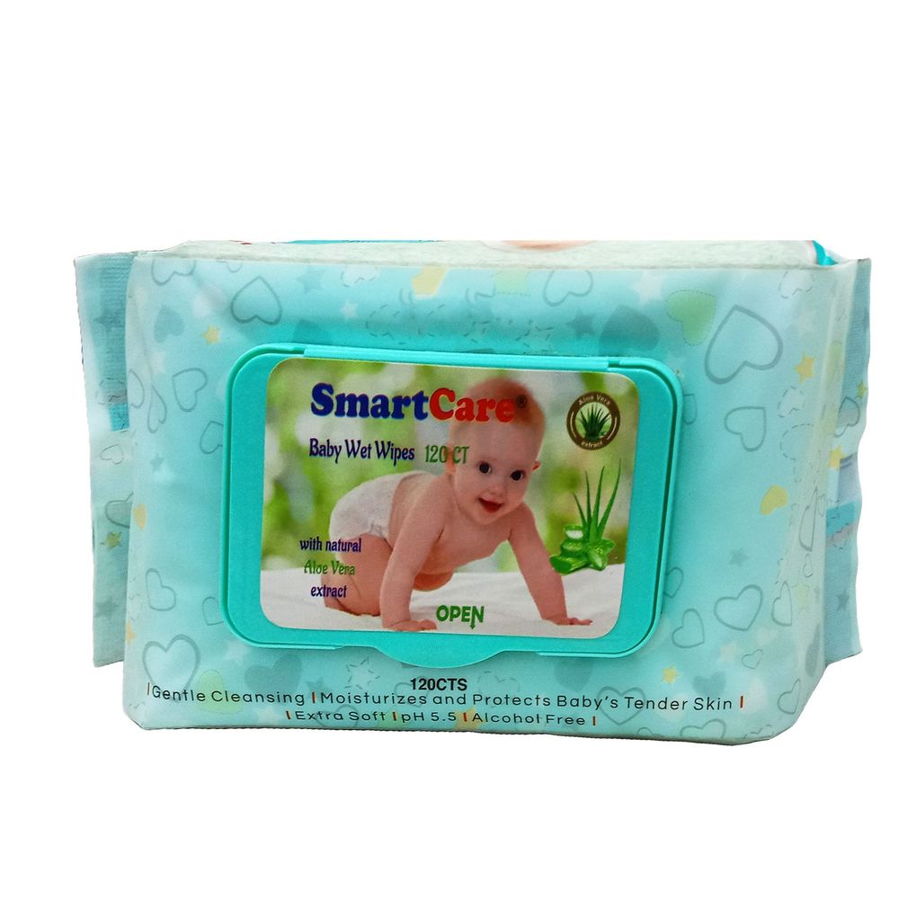 Smart Care Baby Wet Wipes 120's Pack  