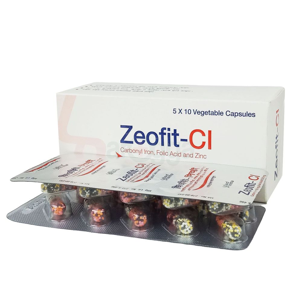 Zeofit CI 50mg+0.50mg+61.80mg Capsule