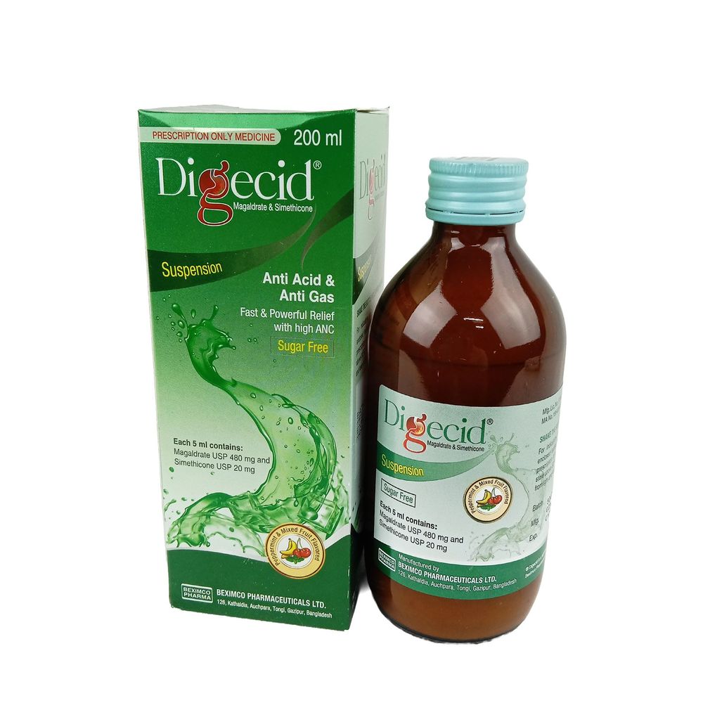 Digecid 480mg+20mg/5ml Suspension