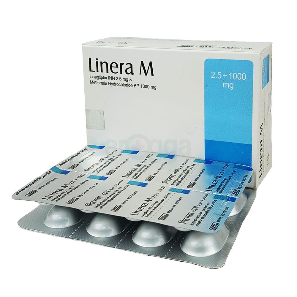 Linera M 1000 2.5mg+1000mg Tablet