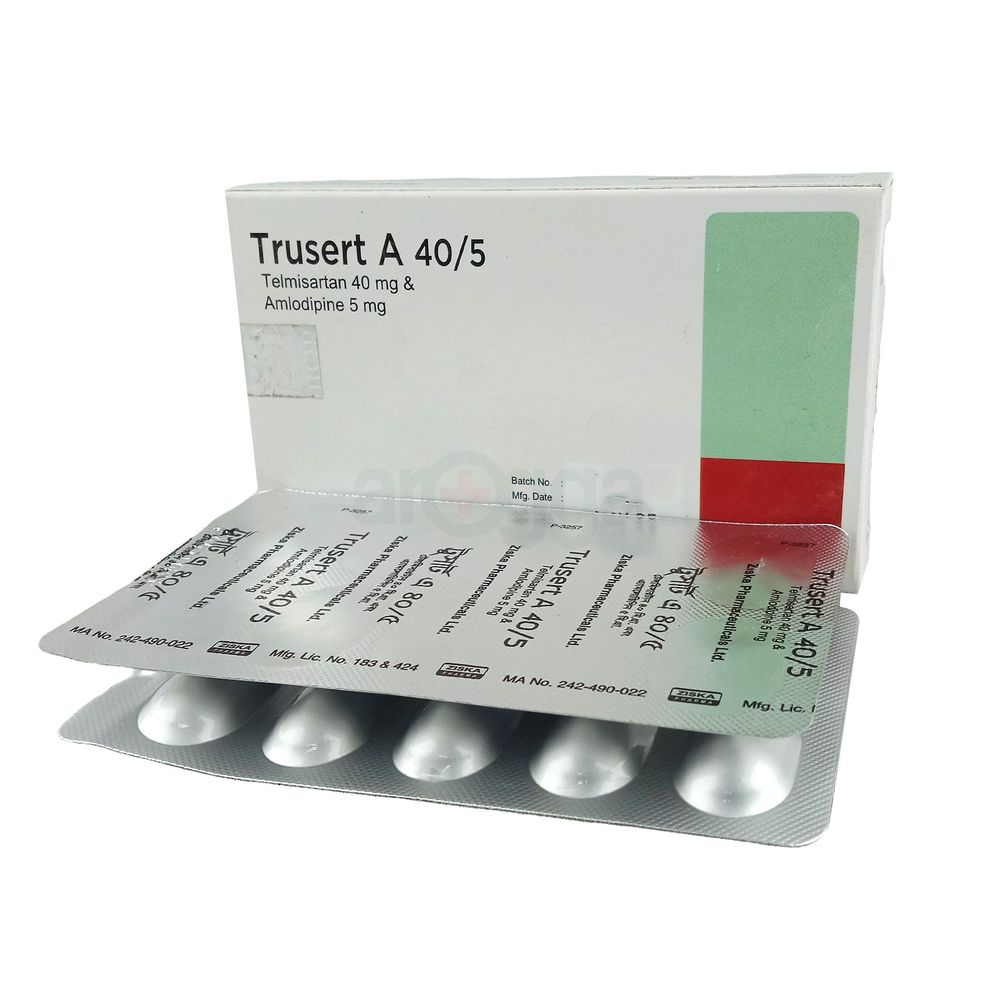 Trusert A 40/5mg+40mg Tablet