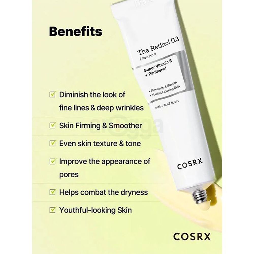 Cosrx The Retinol 0.3 Cream with Super Vitamin E + Panthanol  