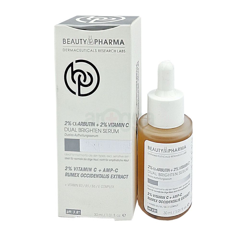 Beauty Pharma 2% A-Arbutin + 2% Vitamin C + Dual Brighten Serum 30ml  