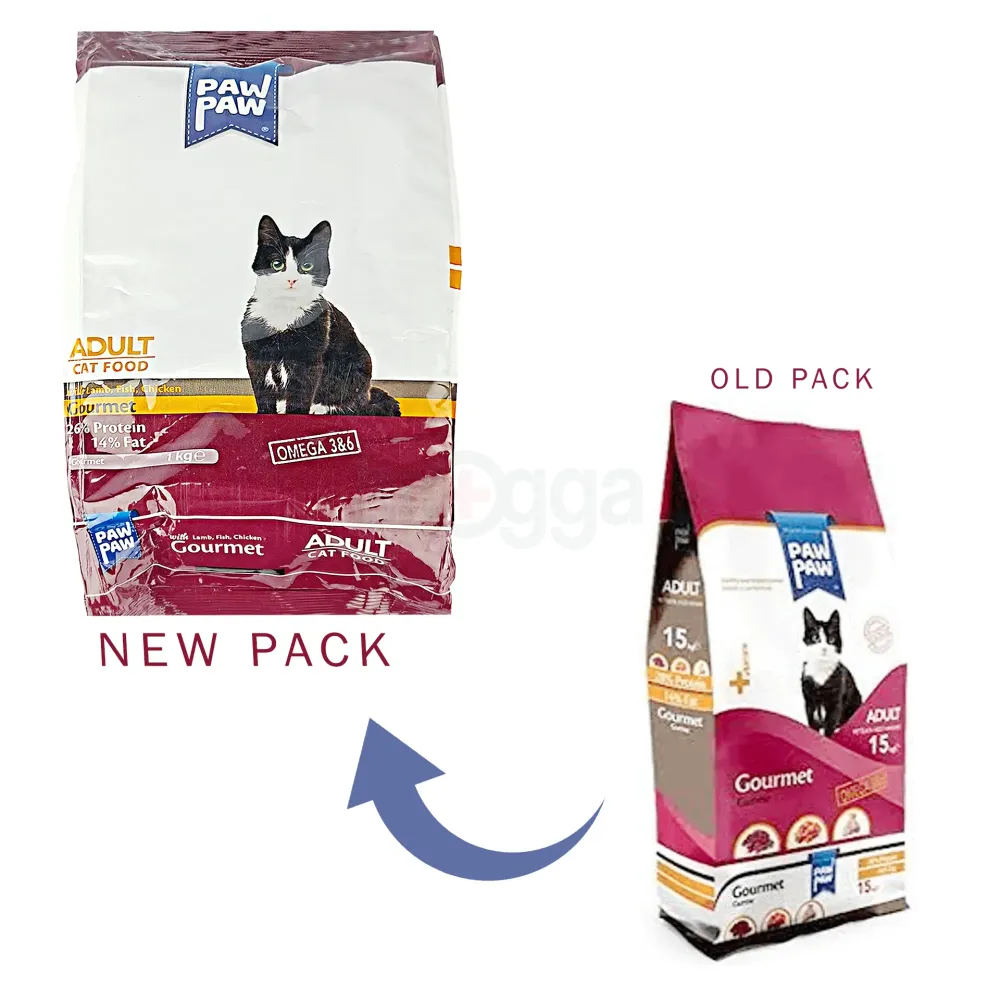 Paw Paw Adult Cat Food Gourmet - 1kg Pack  