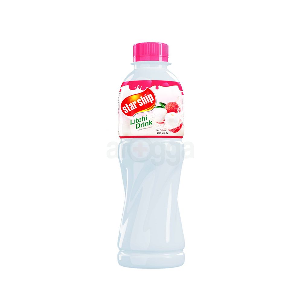 Starship Litchi Fruit Drinks 200ml Pet  