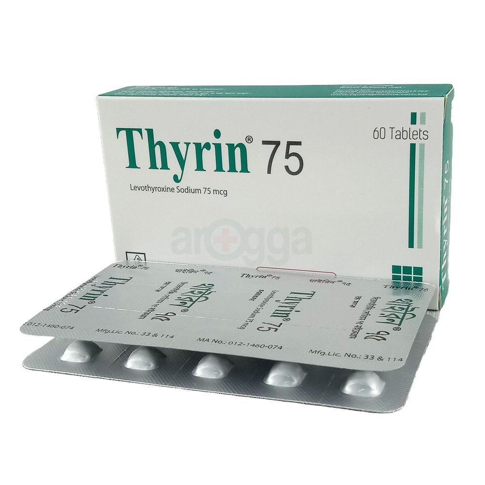 Thyrin 75 75mcg Tablet