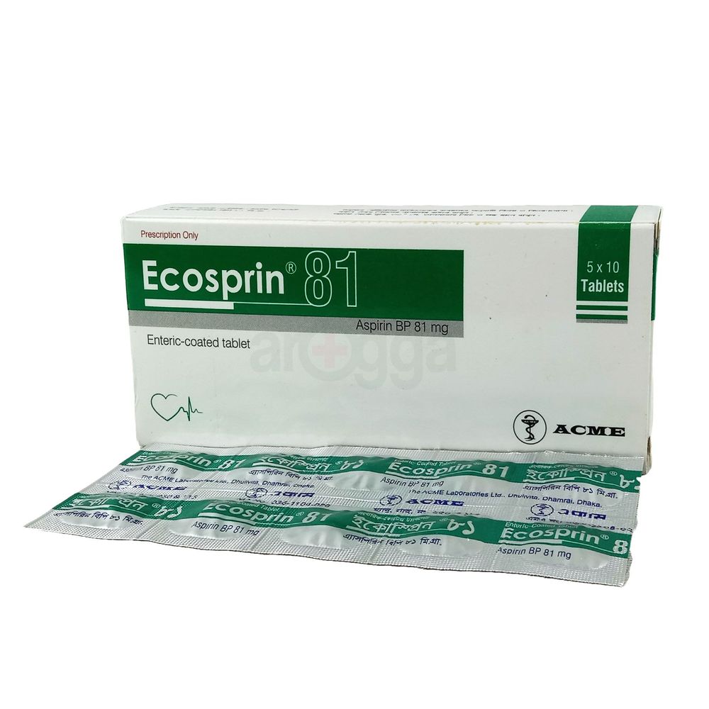 Ecosprin 81mg Tablet