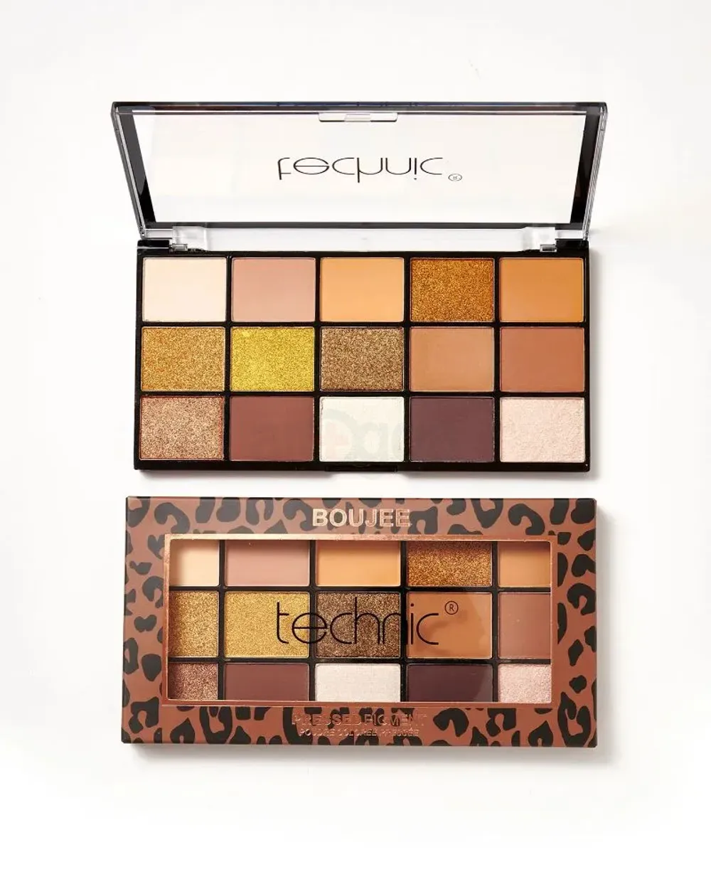 Technic 15 Color Pressed Pigment Eyeshadow Palette - Boujee  