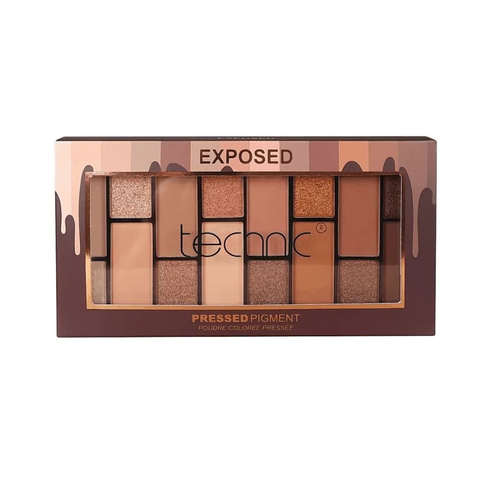 Technic 15 Color Pressed Pigment Eyeshadow Palette - Exposed  