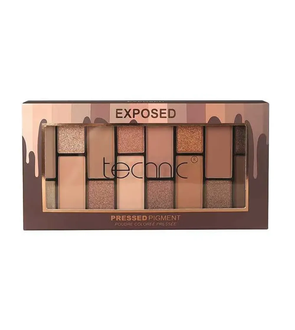 Technic 15 Color Pressed Pigment Eyeshadow Palette - Exposed  