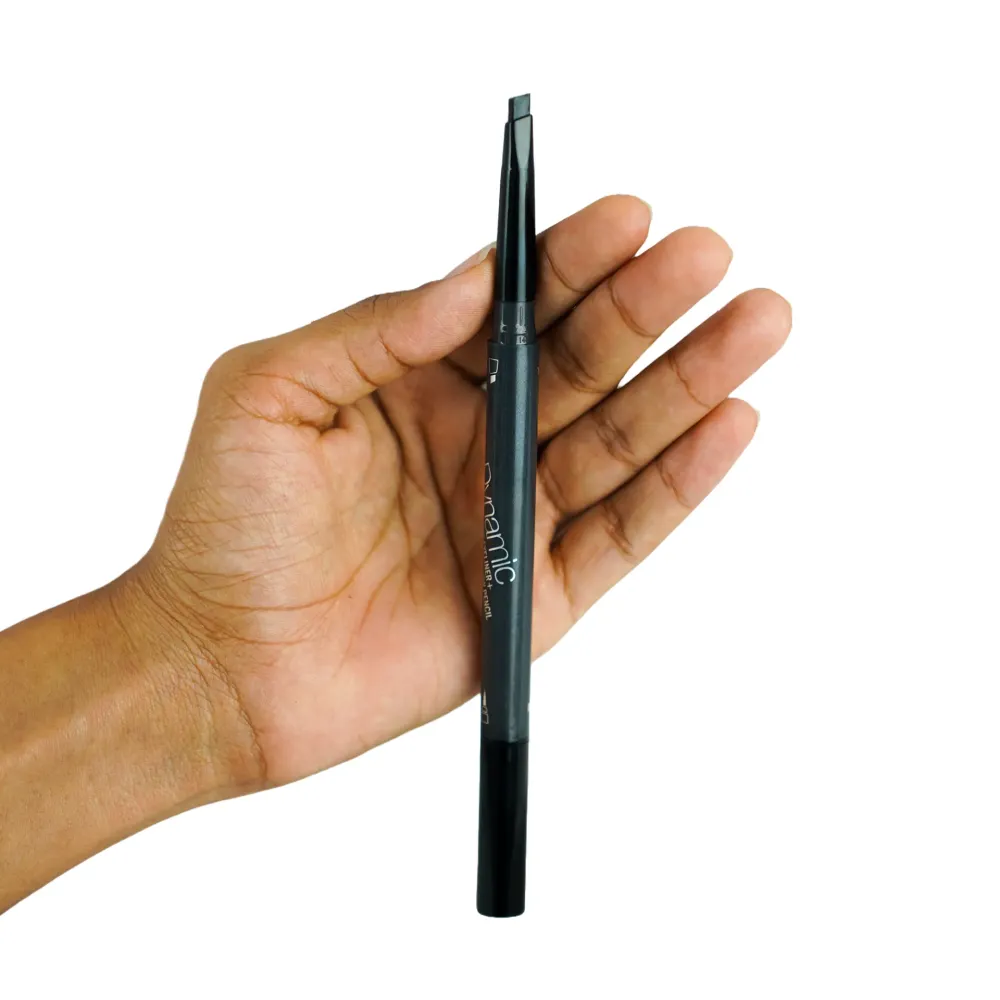 Menow Dynamic Liquid Eyeliner + Eyebrow Pencil E451-Black  