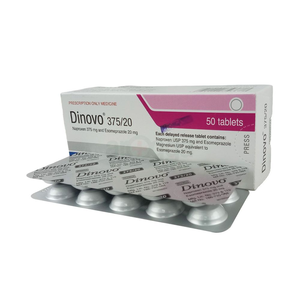 Dinovo 375 20mg+375mg Tablet