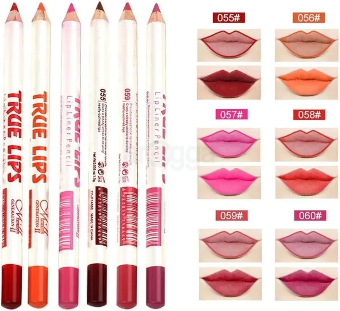 Menow True Lips Lip Liner 12 pcs Pencil Set - P14002  