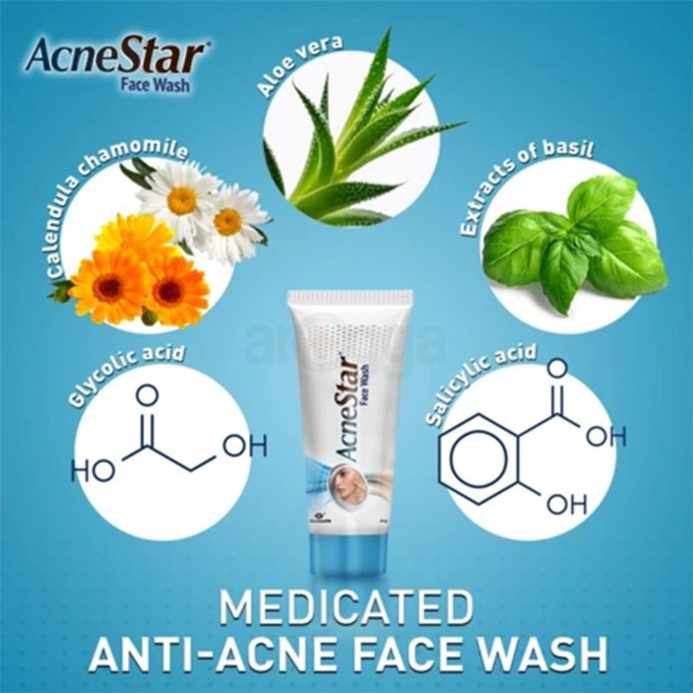 Mankind Acne Star Face Wash  