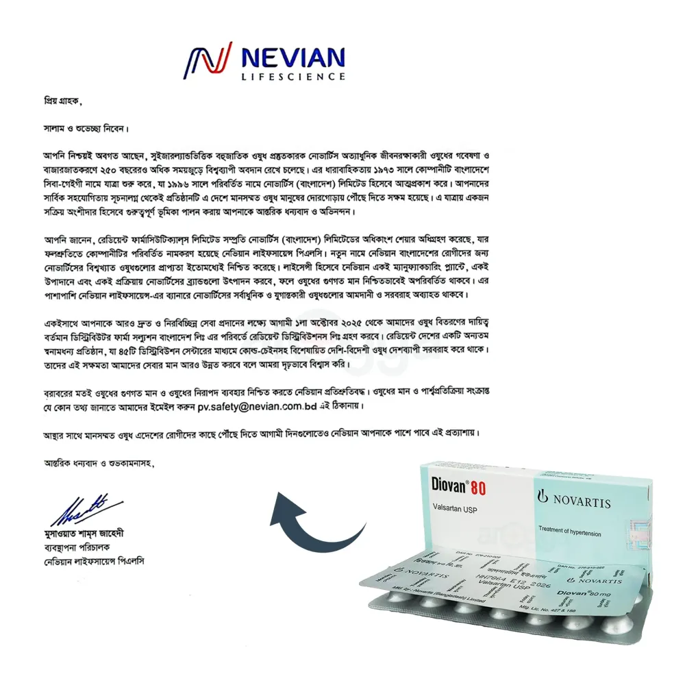 Diovan 80mg Tablet