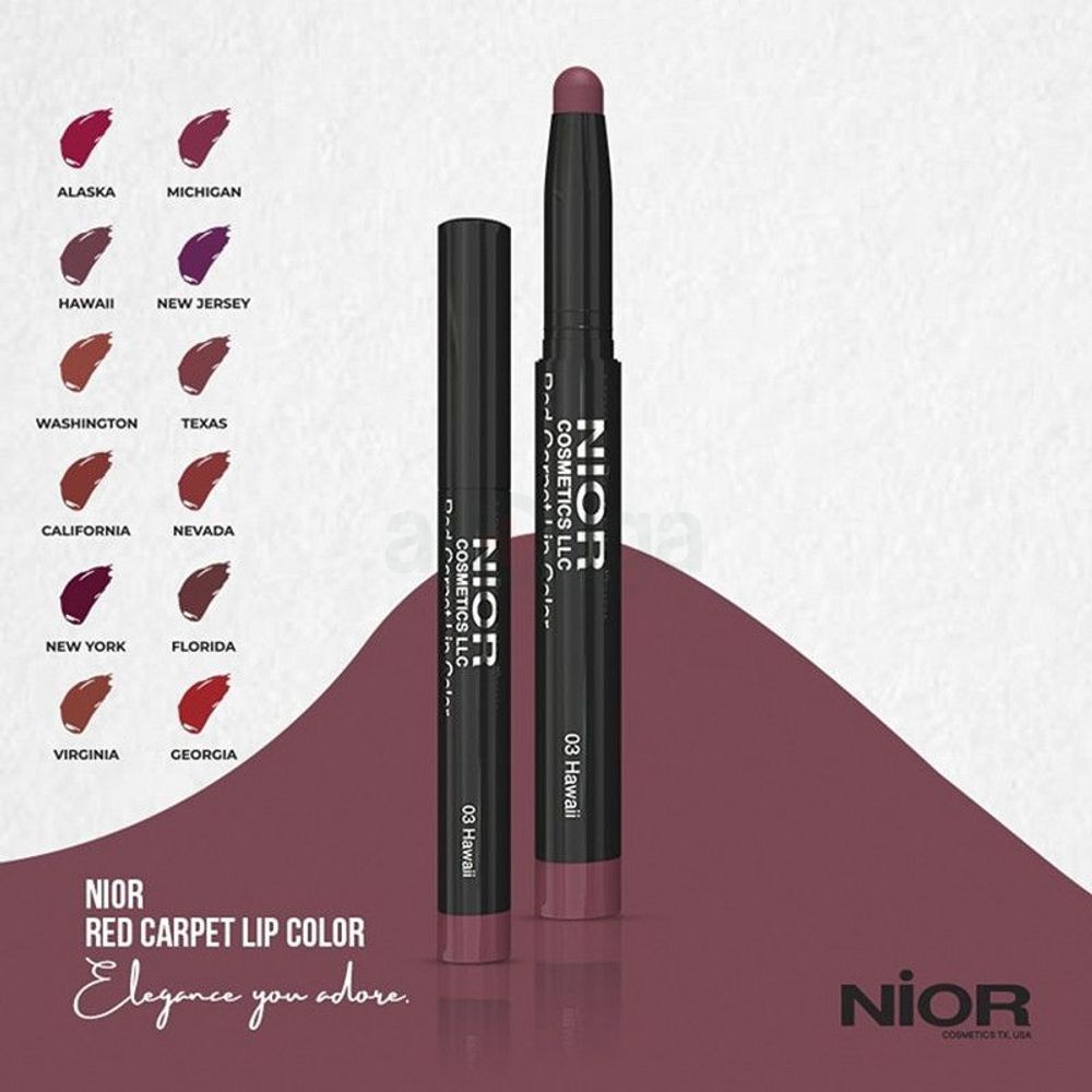 NIOR Red Carpet Lip Color 06 New Jersey  