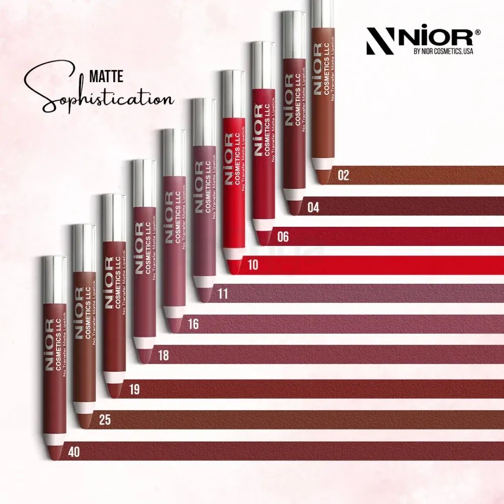 NIOR No Transfer Matte Lipstick Shade 10  