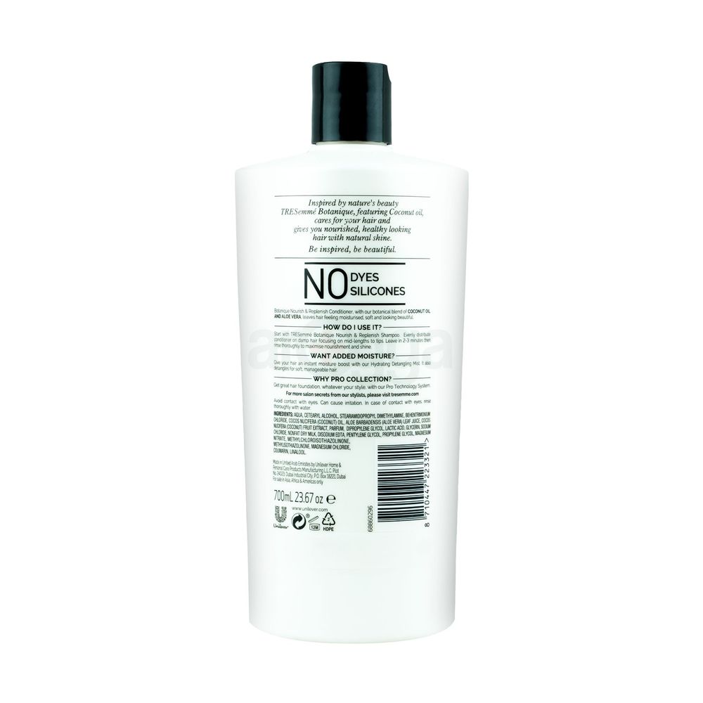 Tresemme Botanique Nourish & Replenish Conditioner with Coconut Oil & Aloevera for Smooth, Shiny and Visibly Healthy Hair  