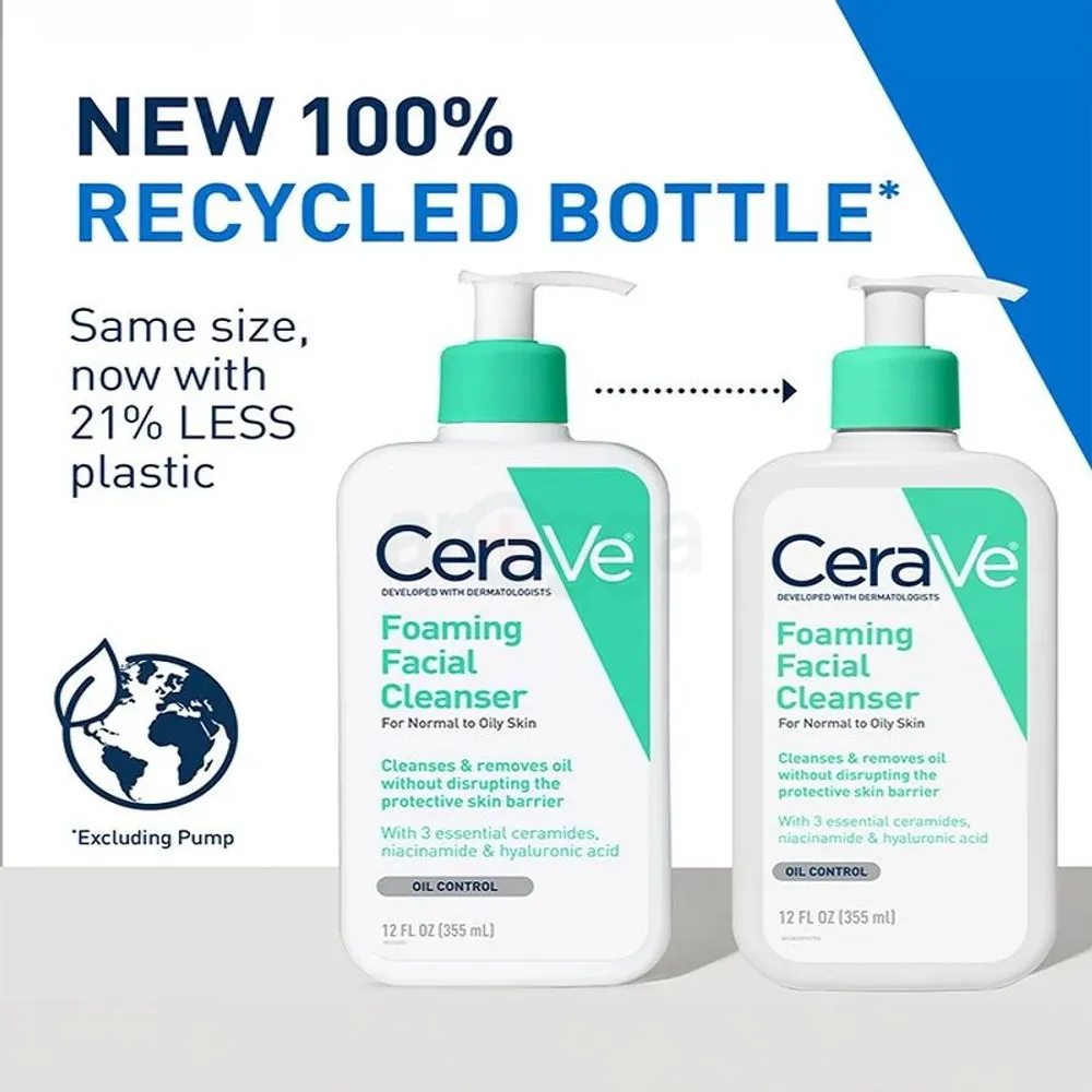 Cerave Foaming Facial Cleanser For Normal to Oily Skin 473ml  