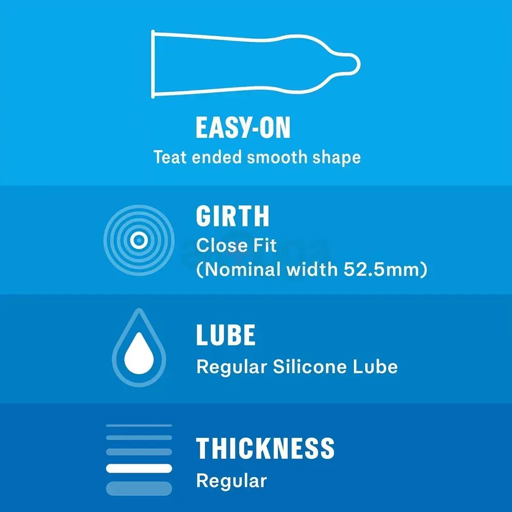 Durex Love Easy On Best Fit Condom - 12Pcs Pack - Uk  