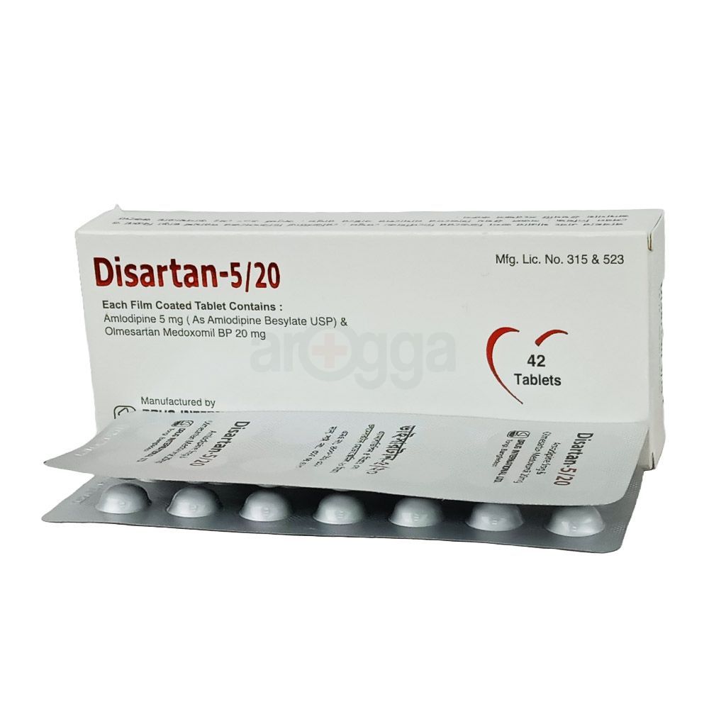 Disartan 5/20 5mg+20mg Tablet