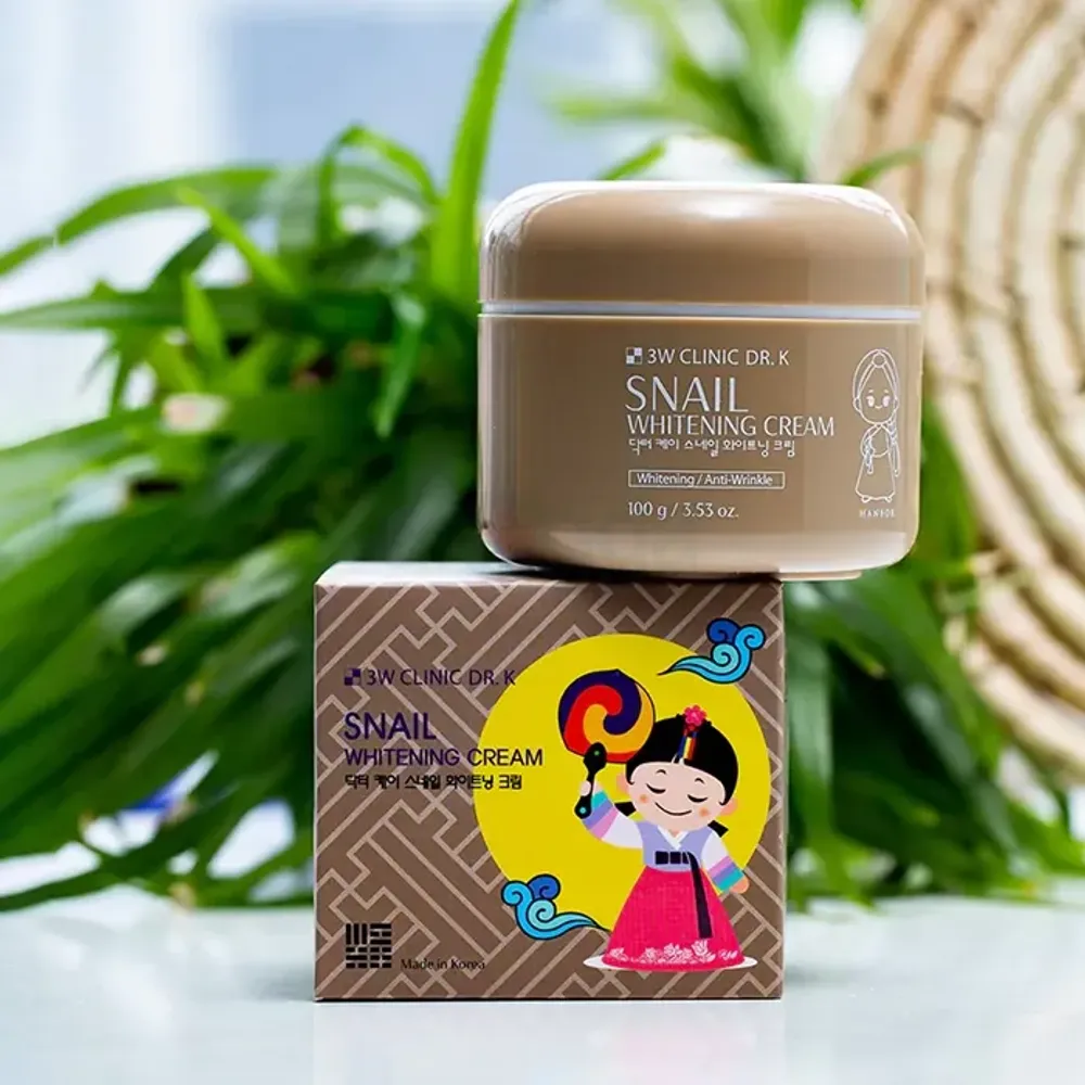 3W Clinic Dr. K Snail Whitening Cream  