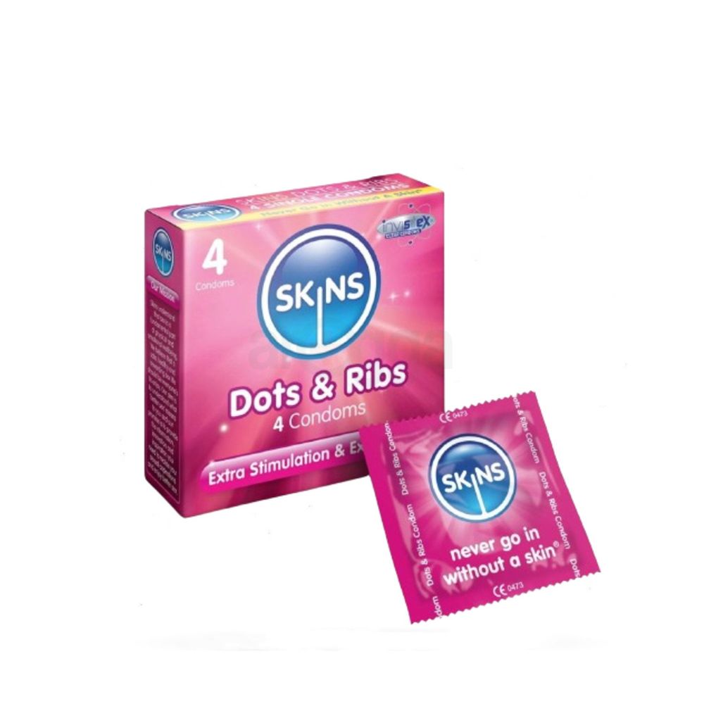 Skins Dots & Ribs Premium Condom 4's Pack  